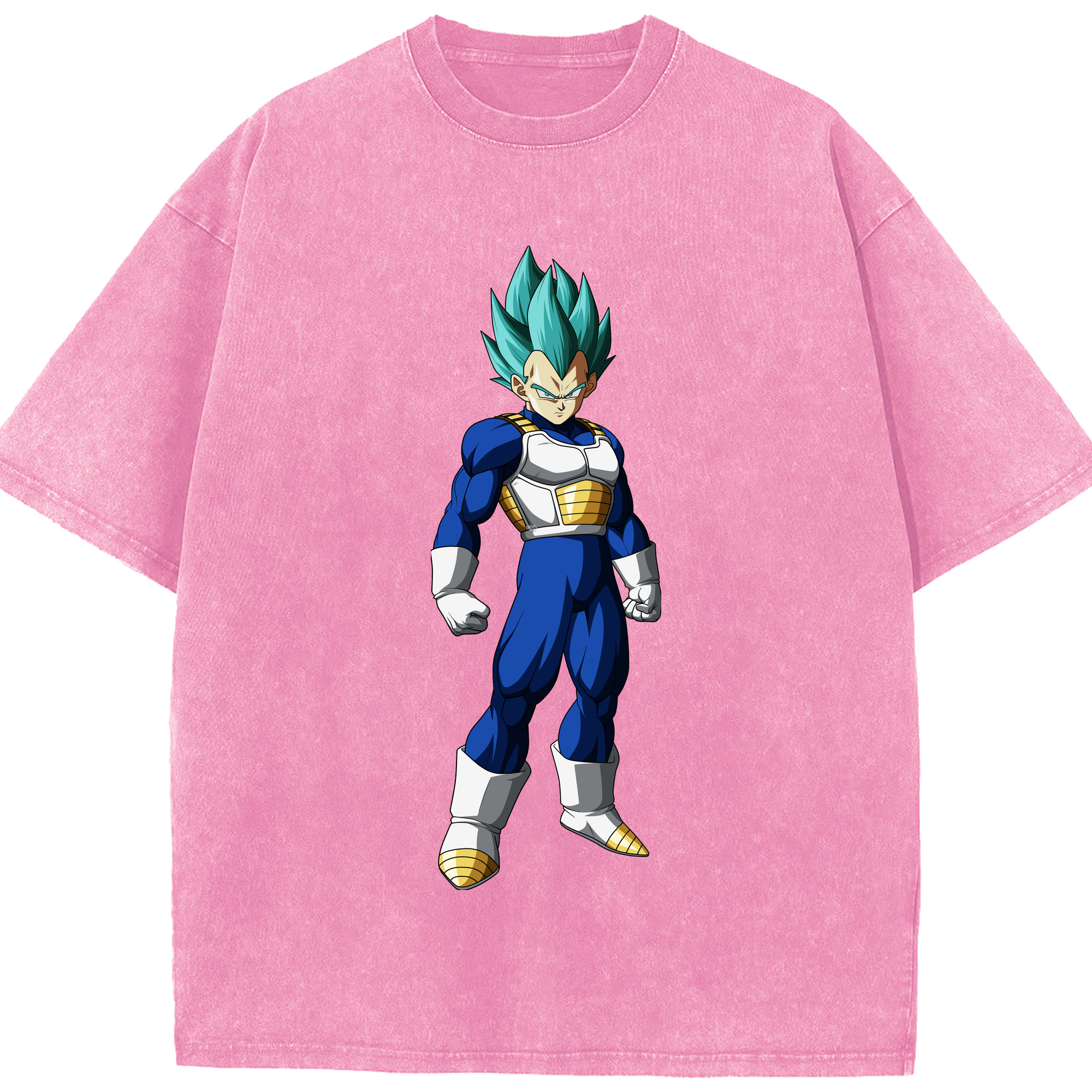 （画像用） ドラゴンボール ベジータ四世（Bejīta Yonsei）DRAGON BALL Vegeta IV 綿100% ヴィンテージ風 半袖Tシャツ（フロントプリント）